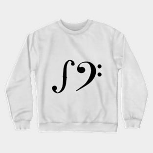 F clef and F (black) Crewneck Sweatshirt